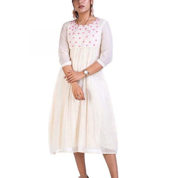Offwhite-Hand-Embroidered-Yoke-Cotton-Dress_1