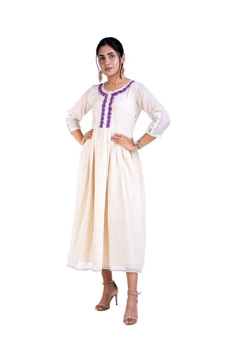 White-Offwhite-Hand-Embroidered-Cotton-Summer-Dress